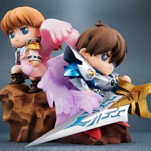 New SD Gundam Mobile Suit Gundam Wing Heero & Relena Non-Scale Figure Set