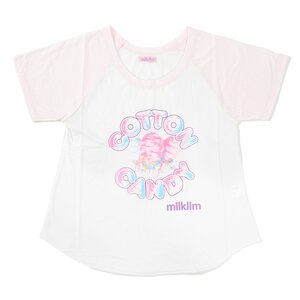 milklim Cotton Candy T-shirt  White/Light Pink