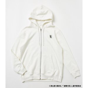 Attack on Titan R4G Survey Corps White Zip Hoodie M
