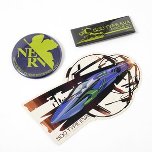 EVA STORE Tokyo-01 Original 500 Type Eva Diecut Sticker & Tin Badge Set
