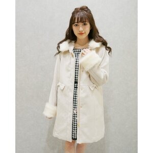 LIZ LISA Hooded Faux Fur Coat Pink