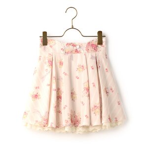 LIZ LISA Bouquet Pattern Sukapan Skirt Pink