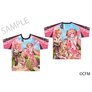 Sakura Miku x Hirohako Full Graphic T-shirt Hakodate 2025 Art by Sazanami [Pre-order]