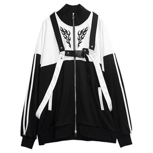 LISTEN FLAVOR Fallen Angel's Harness Jersey Black x White