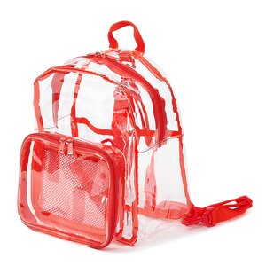 TOM Ita-bag: Clear Backpack Red