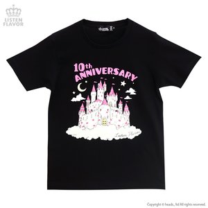 LISTEN FLAVOR Dream Castle Anniversary T-Shirt Black M