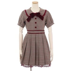 LIZ LISA Glen Check Dress Bordeaux