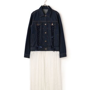 LIZ LISA Laced Tulle Jean Jacket Indigo