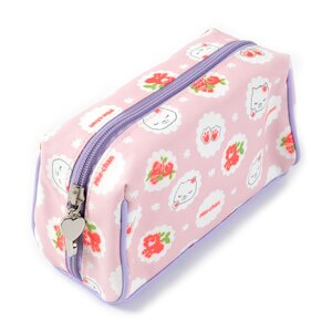 Flower Pattern Mie-chan Pouch Pink