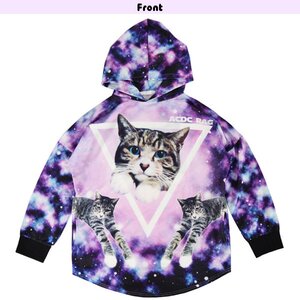 ACDC RAG Galaxy Cat Long Hoodie