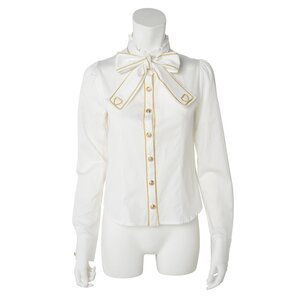 KOKOkim Shiny Lolita Blouse Off-White M