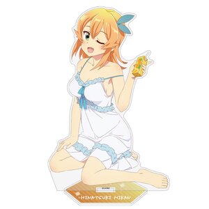 The Demon Girl Next Door Season 2 Large Acrylic Stand Mikan Hinatsuki: Sleepover Ver. [Pre-order]
