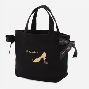 Pinkymika TOGE High Heel x Ribbon Tote Bag Black × Black