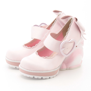 Swankiss Rabbit Heel Shoes Pink M