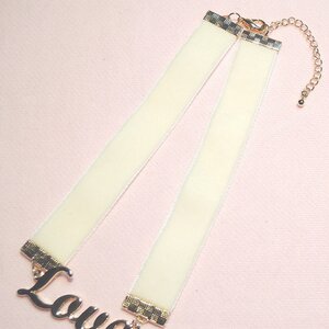 KOKOkim Love Velour Choker White