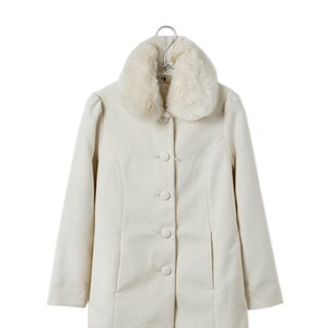 earth music&ecology Scallop Coat Ivory S