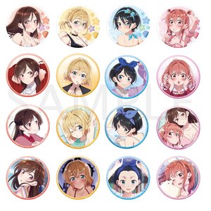 Rent-A-Girlfriend Swimsuit and Girlfriend Tradable Pin Badge Collection Complete Box Set