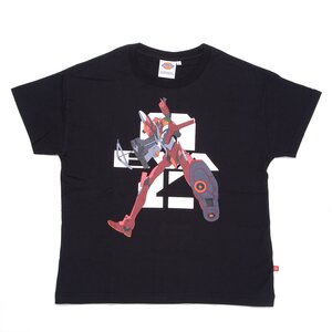 Evangelion x Dickies Unit-02 Graphic Print Black T-Shirt L