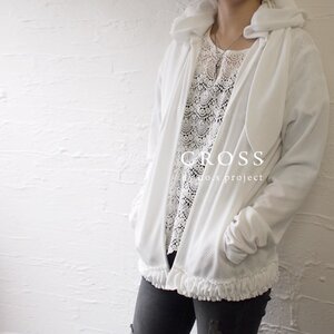 NO.S PROJECT Usamimi Waffle Hoodie White Usamimi