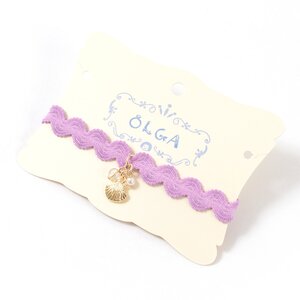 Osewaya Seafoam Lace Choker Purple x Shell