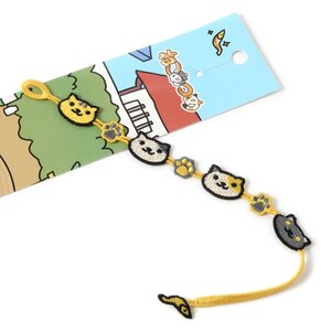 Neko Atsume Embroidery Bracelets Yellow