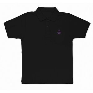 Love Live! Sunshine!! Mari Ohara Black Embroidered Polo Shirt S
