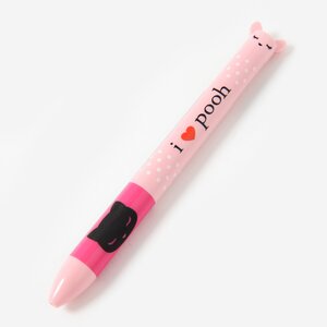 Osumashi Pooh-chan Movable Cat Ear Pen Pink