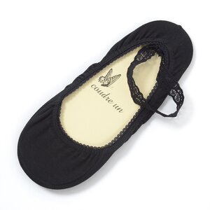 coudre un Ankle Lace Low-Cut Liner Socks Black