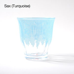 Upside Down Mount Fuji Glass Tumbler Sax (Turquoise)