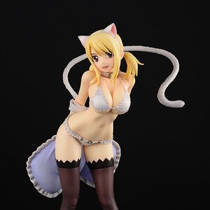 Fairy Tail Lucy Heartfilia White Cat Gravure-Style Figure