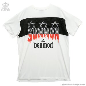 LISTEN FLAVOR Deamon Summoning Mesh Reversible Cutsew White