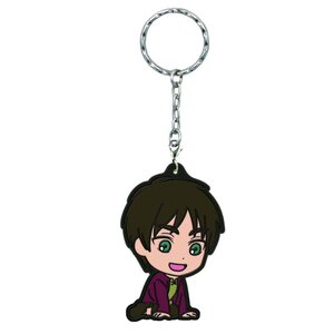 Kyun Chara Illustrations Attack on Titan Rubber Keychains: Sorezore no Kako Eren Yeager