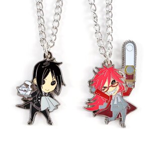 Black Butler SD Sebastian & Grell Necklace Set