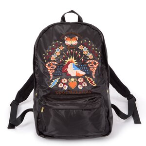 FLAPPER Sukajan Embroidered Backpack Black