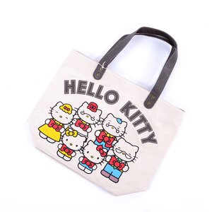 Hello Kitty 40th Anniversary Canvas/Faux Leather Tote SANTB1404