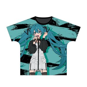 Piapro Characters Hatsune Miku: Band Ver. Unisex Full Graphic T-Shirt XL