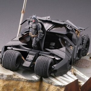 Batman Begins Legacy of Revoltech Batmobile Tumbler in Gotham City (Re-run)