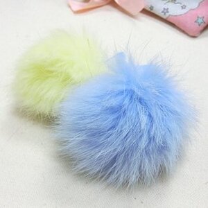 Le cocone Double Pom-Pom Hair Band Blue
