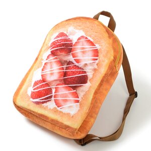 Marude Pan Like a Bread Backpacks Strawberries & Whipped Cream