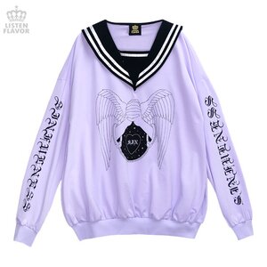 LISTEN FLAVOR Fallen Angel's Prayer Sailor Dress Lavender