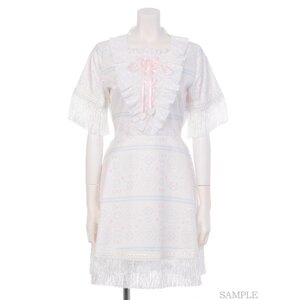 Swankiss Love Paisley Dress White