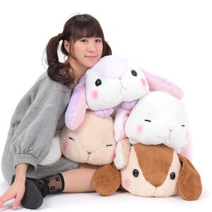 Pote Usa Loppy Napping Weather Rabbit Plush Collection (Big) Complete Set + Mini Plushie