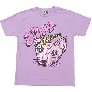eva cheung x galaxxxy Cat T-shirt Purple
