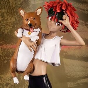 Cowboy Bebop Ed & Ein 1/8 Scale Resin Statue [Pre-order]