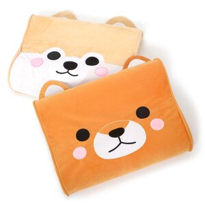 Mameshiba San Kyodai Contour Pillow Set of Both + Mini Plushie