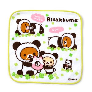 Rilakkuma Panda de Goron Petite Towels Panda Rilakkuma