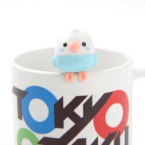 Tomatte! Kotori Tai Bird Mini Figures Vol. 2 Blue Budgerigar