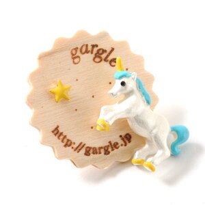 gargle Unicom Earrings Silver