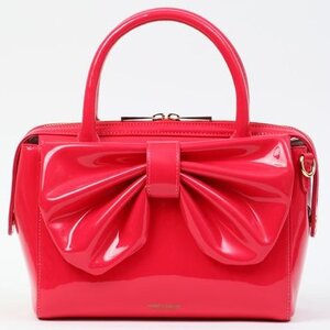 Honey Salon Big Ribbon Boston Bag Fuchsia Pink