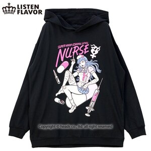 LISTEN FLAVOR Ultimate Nurse Tsumiki Mikan Hoodie Black